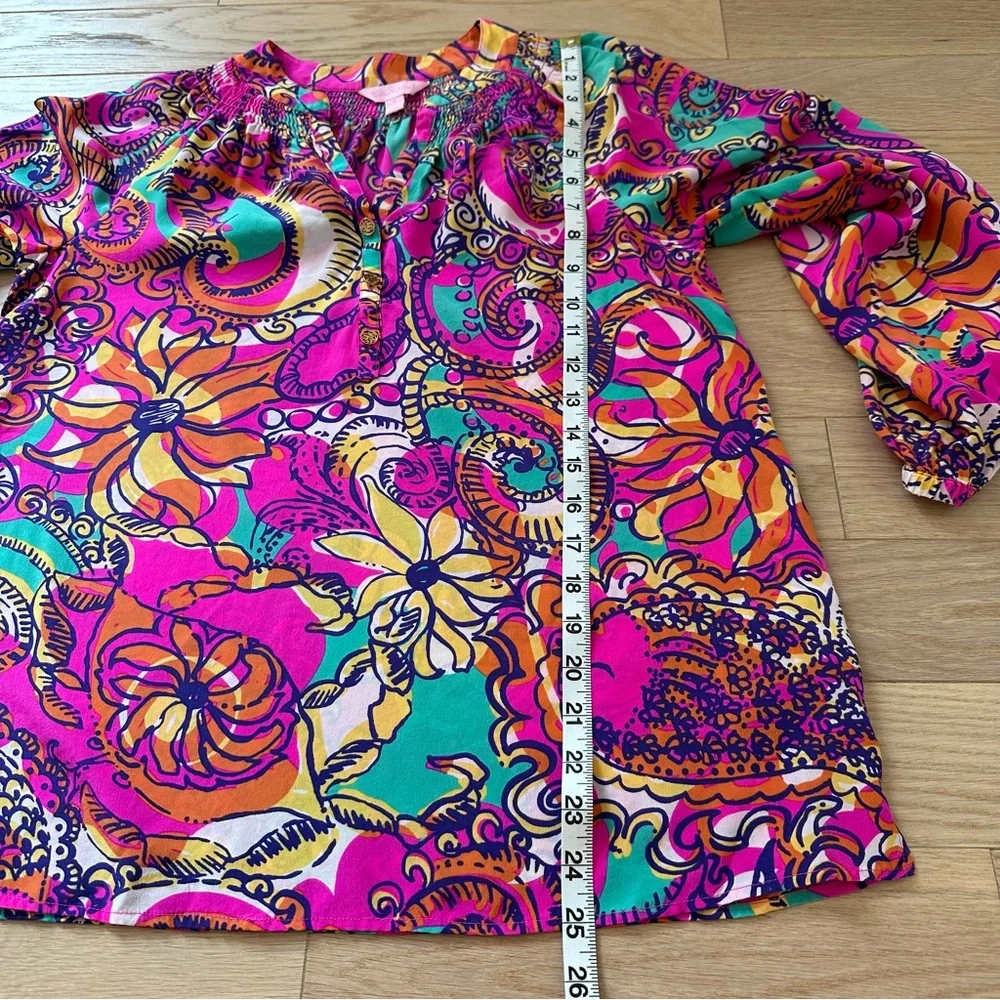 LILLY PULITZER Elsa Silk Blouse - Picture 11 of 13